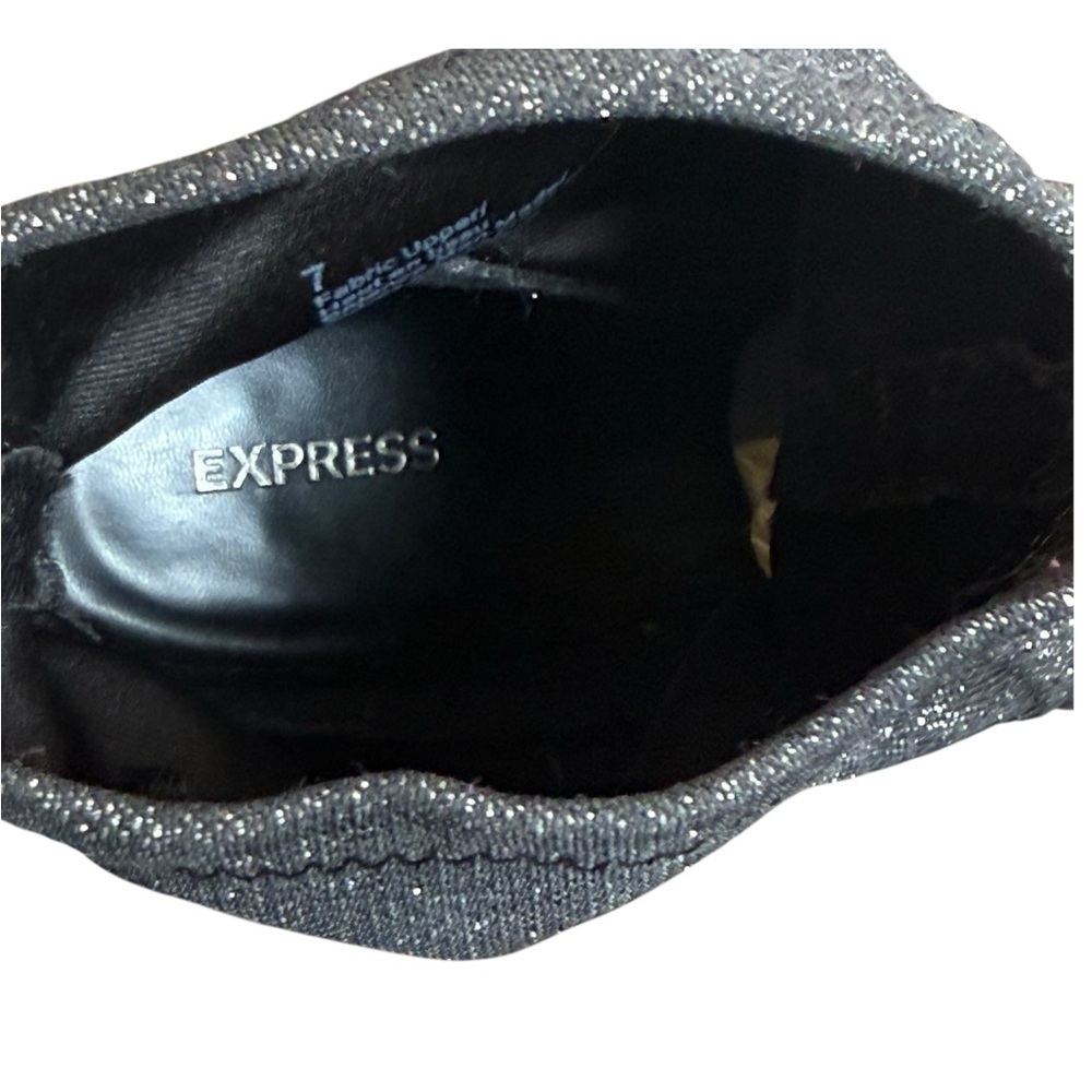Express Glitter Ankle Booties 7 - Picture 4 of 9